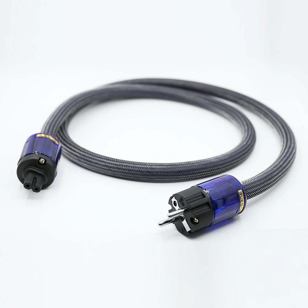 Free shipping Pure Copper audiophile power cords EU Schuko Power Cable