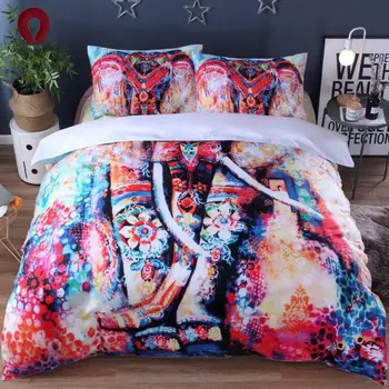 

Bedding export color elephant 3 piece boho style duvet bedding set free shipping