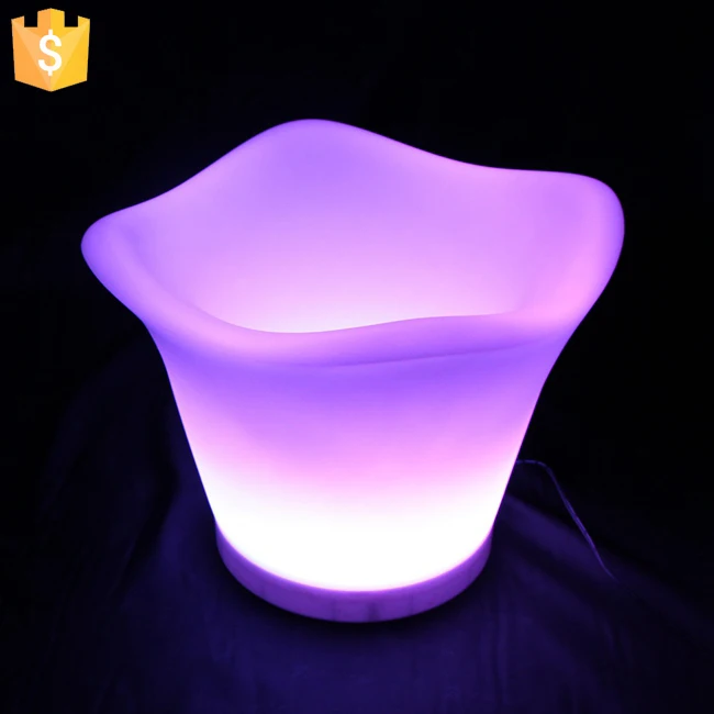 Rechargeable PE material not Acrylic led ice bucket party cooler Factory Direct Sale Free Shipping 4pcs/Lot Rechargeable PE material not Acrylic led ice bucket party cooler Factory Direct Sale Free Shipping 4pcs/Lot