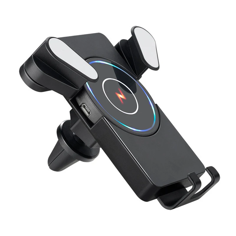 

W2 2 In 1 Qi Wireless Car Charger Moblie Phone Holder Detachable Desktop Wireless Charger Pad Vehicular Quick Charger