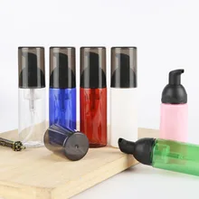 180 X пустой 40 мл косметическое средство для очищения лица моющий Крем пластик ПЭТ цветная жидкость мыло диспенсер для пены с белый/черный насос пенообразователя