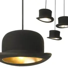 Горячая Распродажа, современный светильник Mooi, тканевый котелок, высокая шляпа, подвесные лампы, светильник ing в золотом или серебряном цвете, светильник& светильник ing