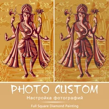 SaShiKo религии фото на заказ Алмазная картина Полная площадь изображение горного хрусталя DIY Алмазная мозаика Алмазная вышивка распродажа