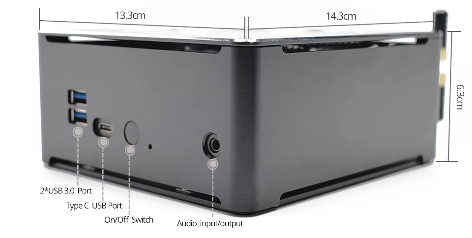 Hystou кофе озеро 8th Gen Мини ПК Intel Core i7 8750 H I7 6785R E-2176M 6 Core 12 потоков UHD графика 630 Mini DP HDMI