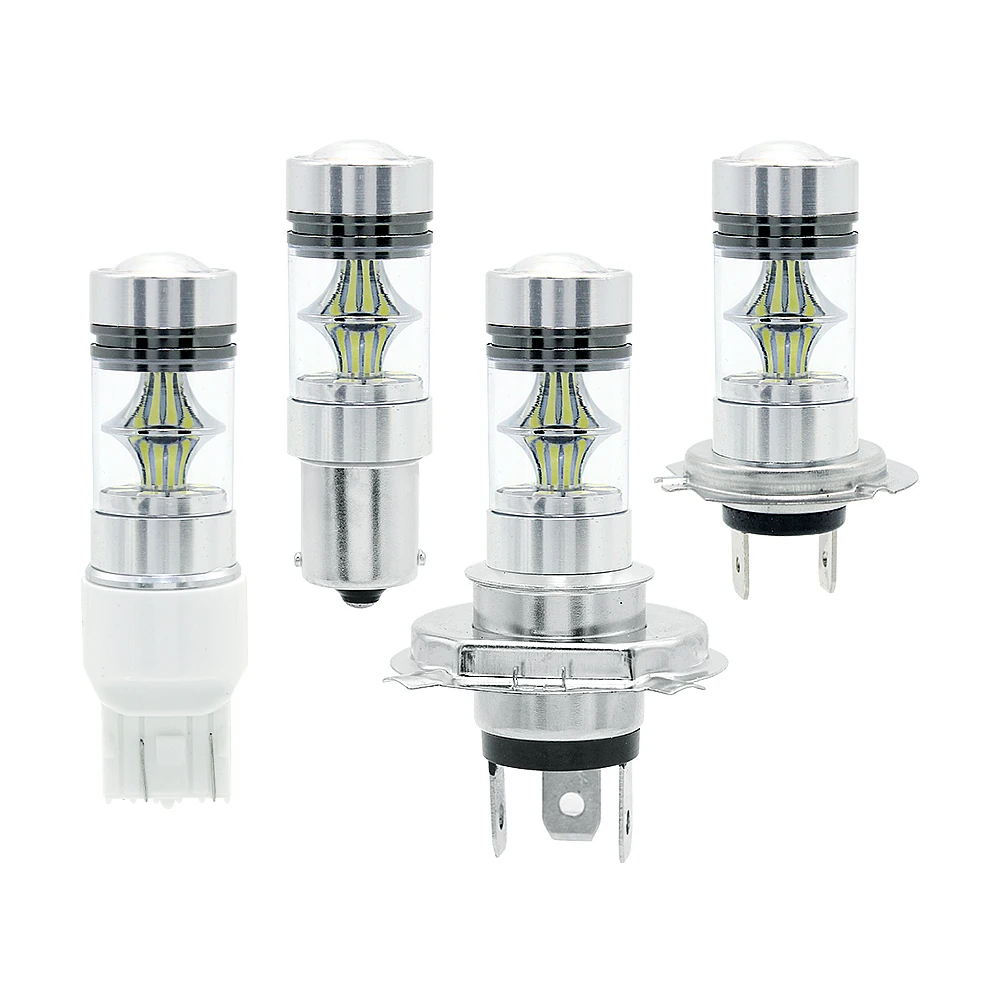 

2Pcs LED H1 H4 H7 H11 Car Fog Light Bulbs 12V 3030 SMD 1156 BA15S 1157 BAY15D 7440 Auto Reverse Bulb DRL Lights 6000K
