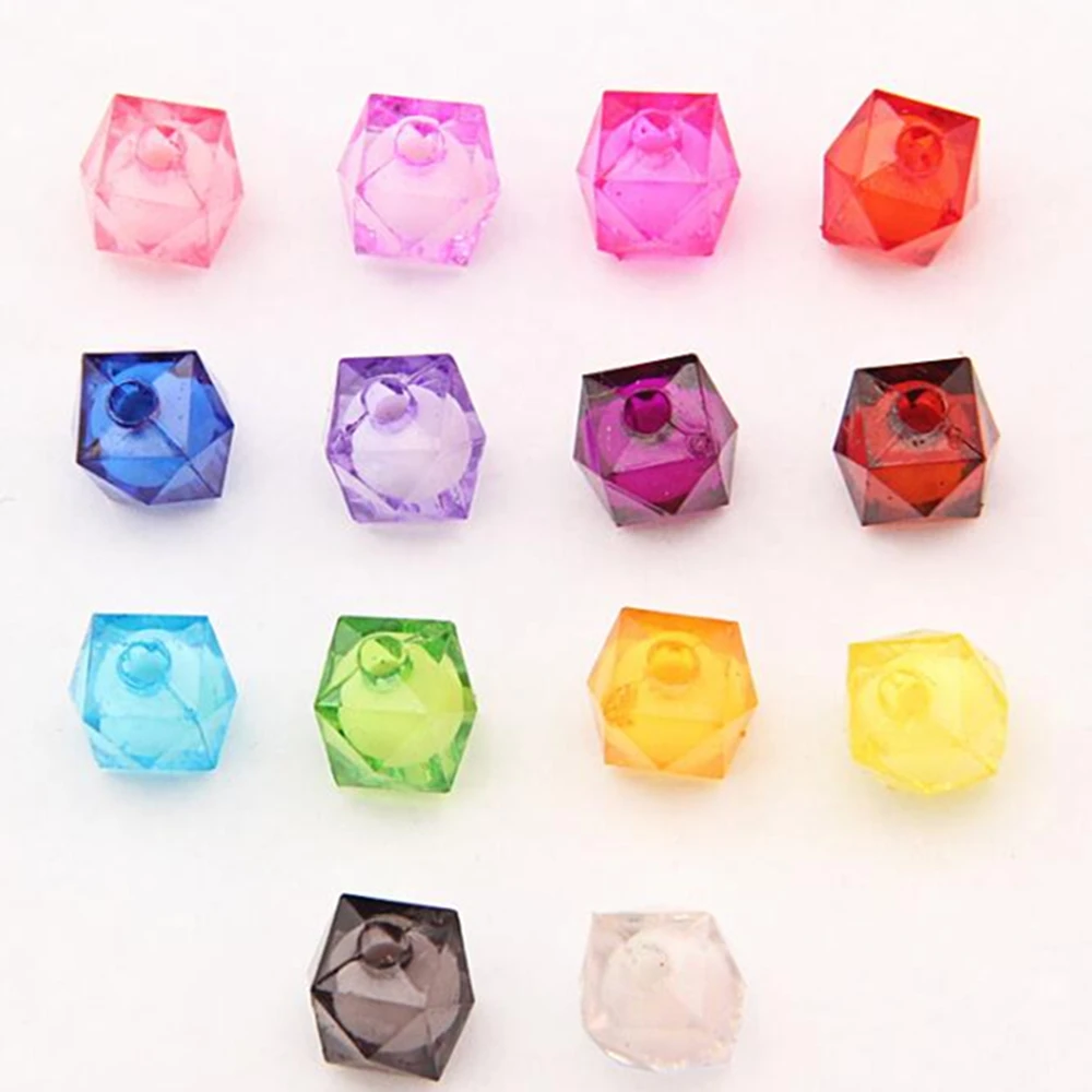 

Mix color acrylic beads in beads Box beads DIY Jewelry Making 30 pcs 10mm