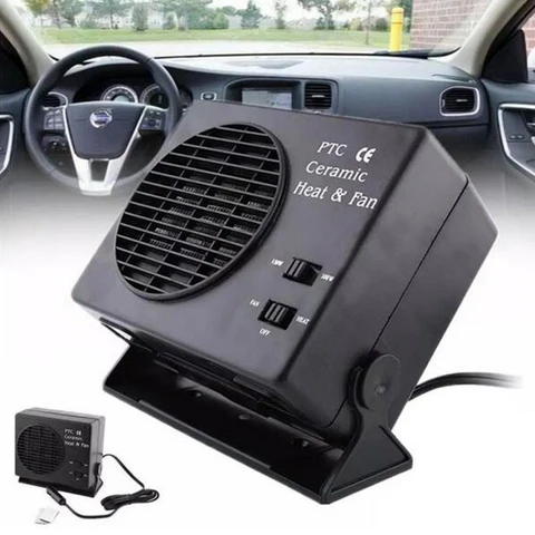 Aquecedor de Cerâmica Secador de Calor Controle de Temperatura 300 w Carro Portátil Demister Fresco Ventilador Janela Brisas Desembaçador Deicer dc 12 v 150 –