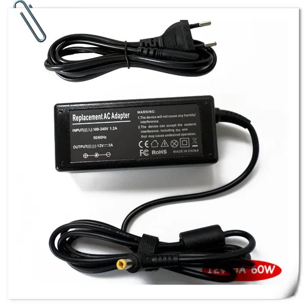 12Volt 5Amp(12V 5A)AC Adapter Charger 