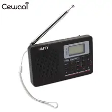 Портативный DC 5V цифровой дисплей стерео радио mw и SW FM AM мульти диапазоновый приемник