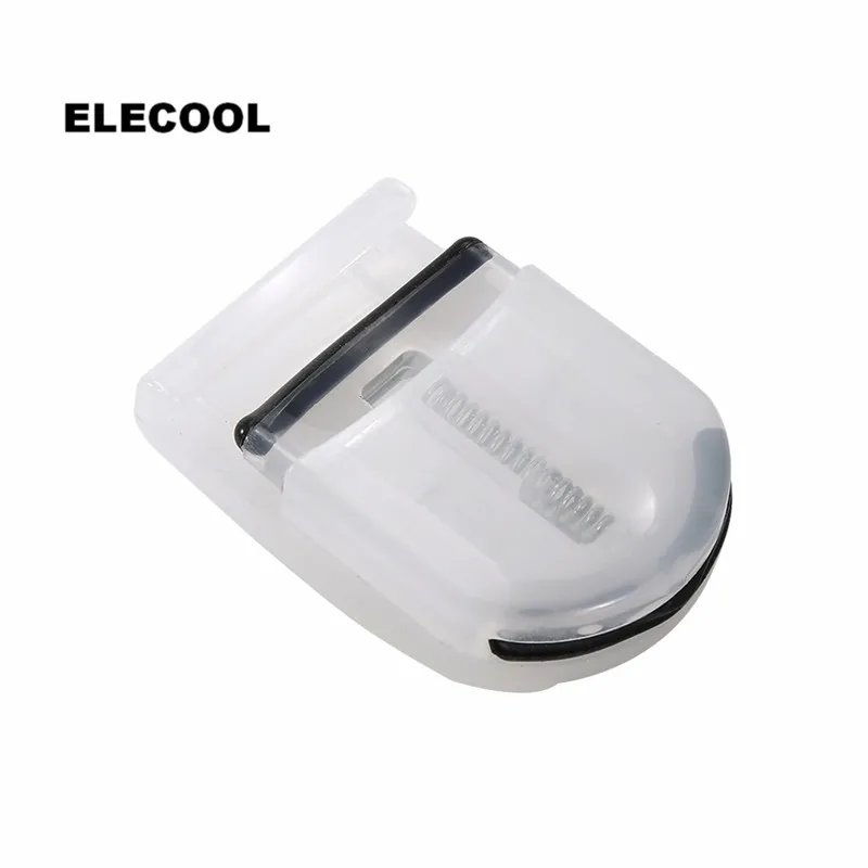 

ELECOOL Portable Translucence white Eyelash Curler Eye Lashes Curling Clip with silicone strip Cosmetic Makeup Tools Accessories