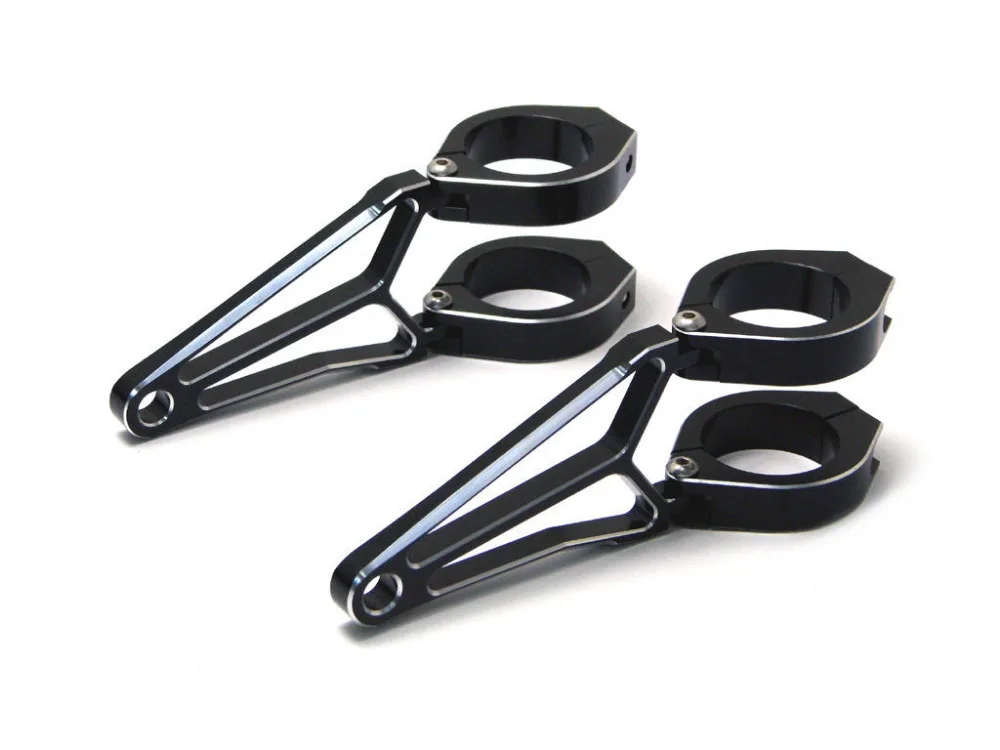 41mm Black Fork Mounted Headlight Brackets Motorcycle Headlight