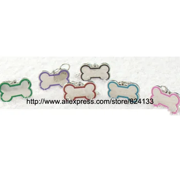 

personalized bone shaped pet dog tags cat tags pendant collar,free shipping id dog tags,mixed colors