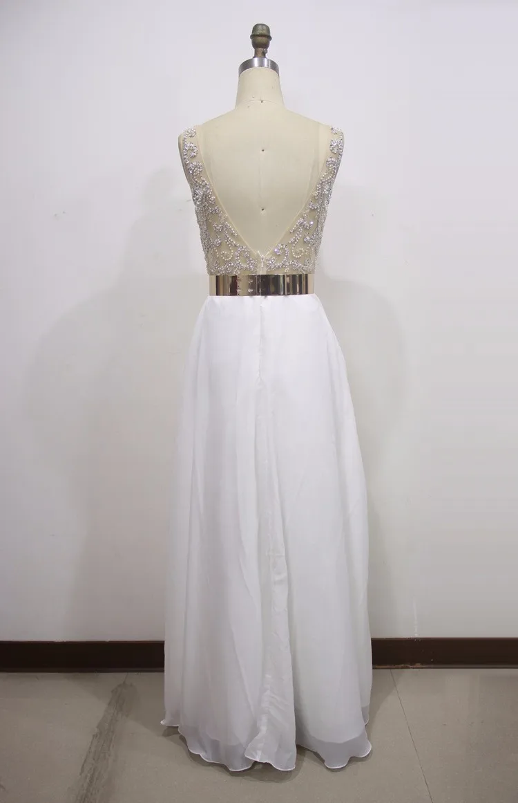 white modest sexy graduation dresses