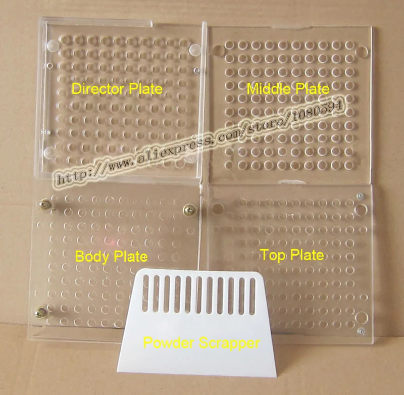 

100 Capacity ABS material, 100 hole manual capsule filling machine, capsule filler