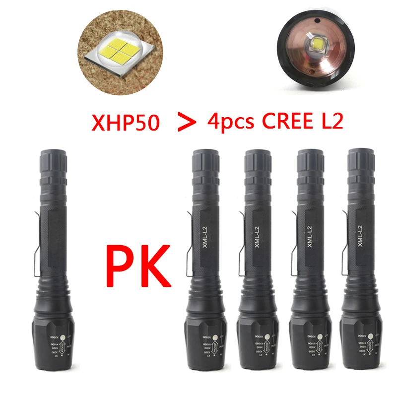 Litwod Z30 светодиодный фонарь 3000 люмен CREE XHP50 Zoomable светодиодный фонарь для 2x18650 батареи алюминиевый светодиодный фонарь Linternas