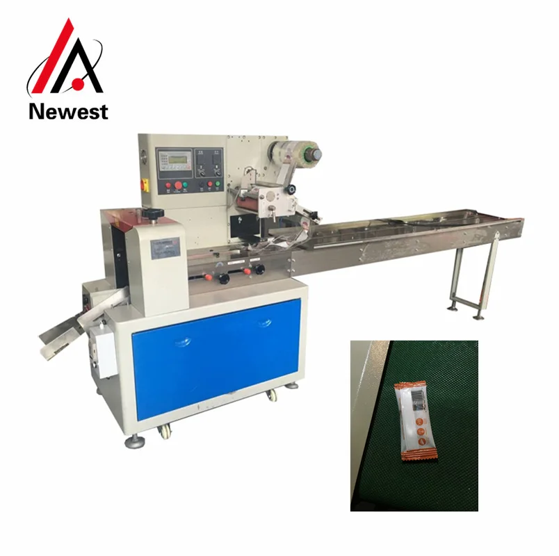 

Up/Down Paper Location Food Flowpack Packing Machine For Chocolate Bar/Bread Cookies Packaging/Packing Machine