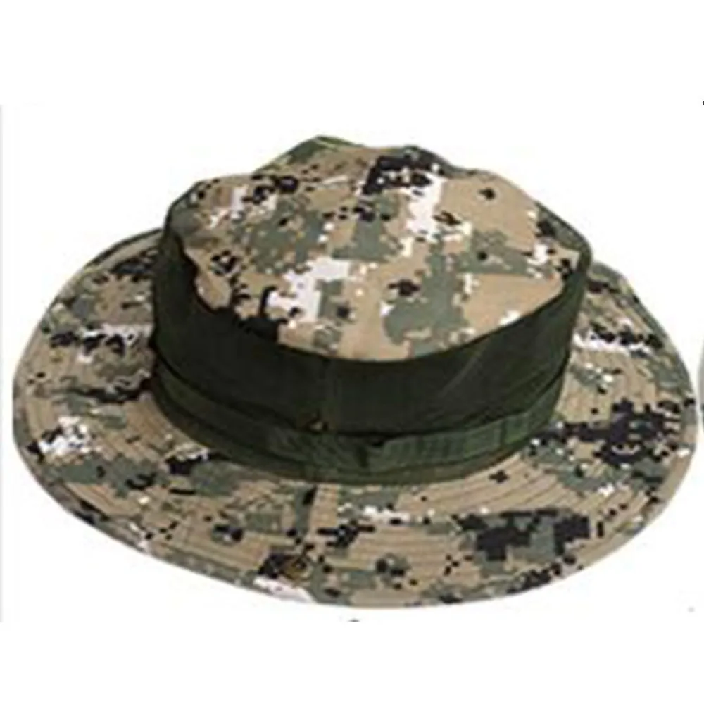 Сетчатая дышащая шляпа Bonnie военный мужской круглый край Складная Маскировочная шапка тактический армейский милитари Softair Roupas Askeri Malzeme - Цвет: 4