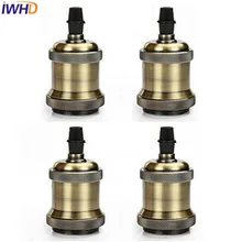 IWHD 4 шт./лот E27 патрон Винтаж E27 патрон Эдисона лампа база гнездо Лофт для промышленного подвесной светильник стиль