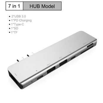 

USB 3.0 Type-C Hub To HDMI Adapter USB C Hub with Hub 3.0 TF SD Reader Slot PD