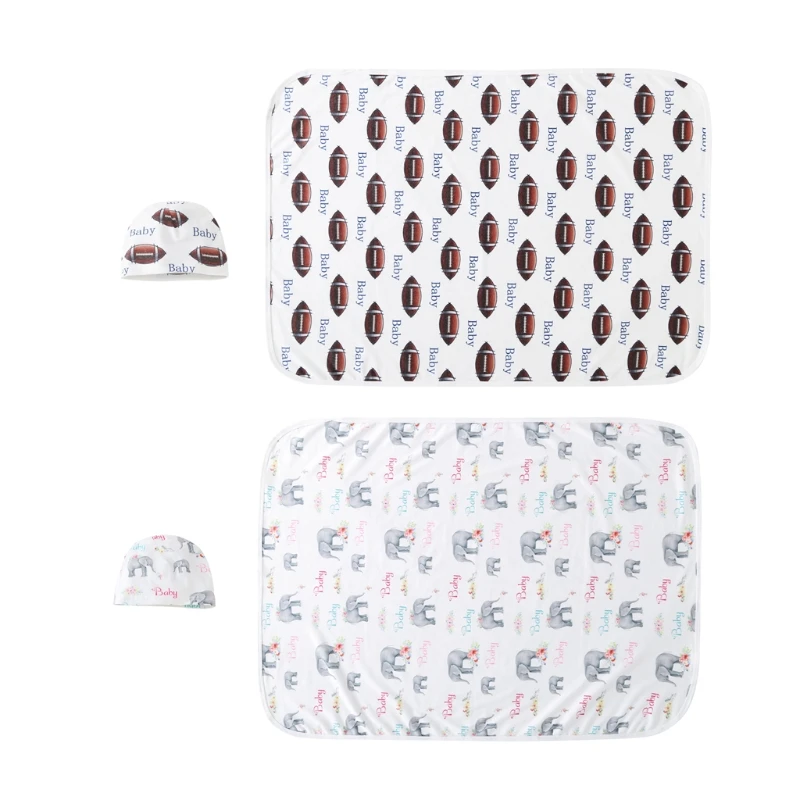 1 компл. маленьких пеленать Одеяло мягкий спальный мешок муслин Обёрточная бумага шапка комплект для ребенка