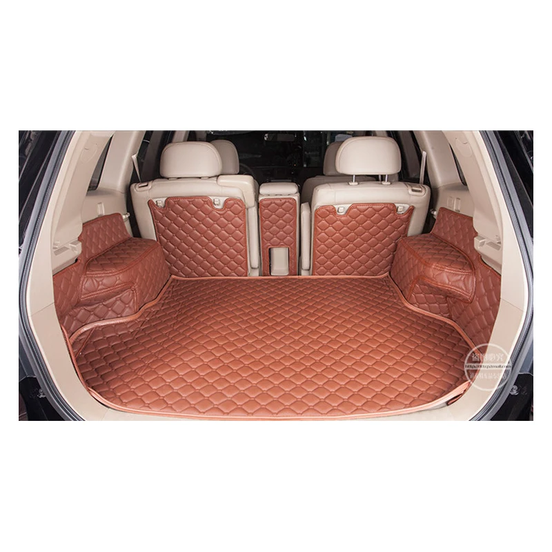 

custom fit pu leather car trunk mat cargo mat for toyota highlander toyota Kluger 2008 2009 2010 2011 2012 2013 5d cargo liner