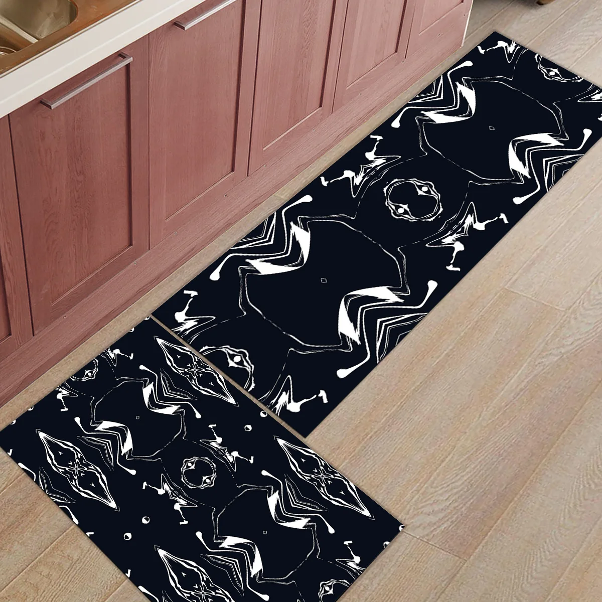 

Deep Marble Pattern Blue1Dirt Debris Mud Trapper Boot Shoes Scraper Machine Washable Accessory Sets Floor Carpets Area Runners