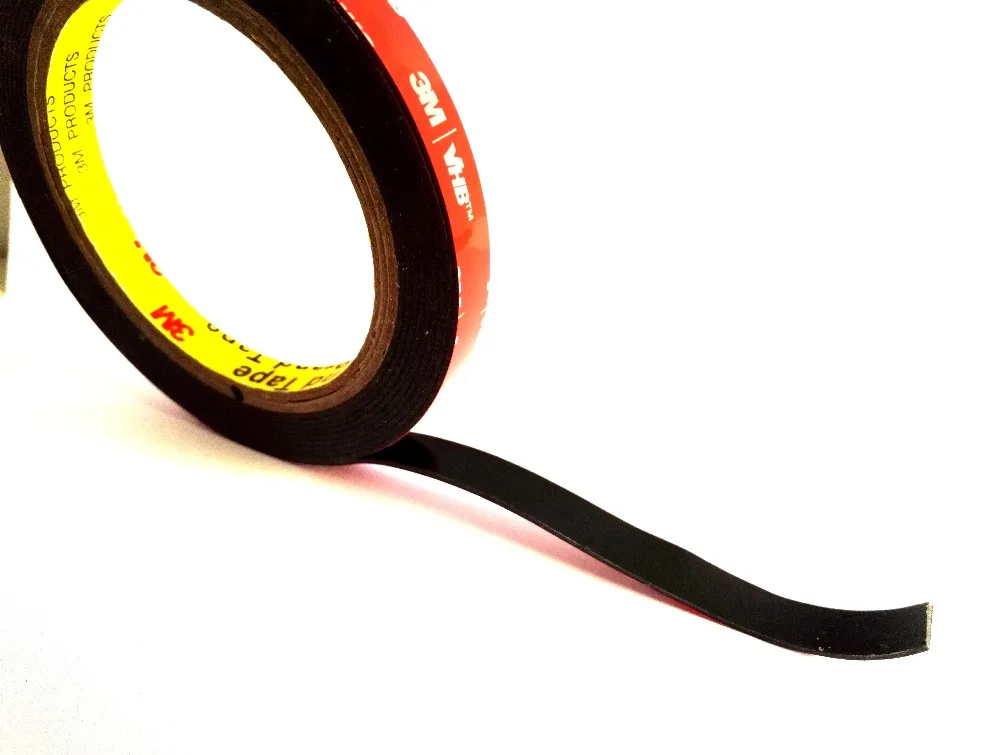 3M VHB 5952 Black Heavy Duty Mounting Tape Double Sided Adhesive Acrylic Foam 5mmx3Mx1.1mm thickness | Канцтовары для офиса и