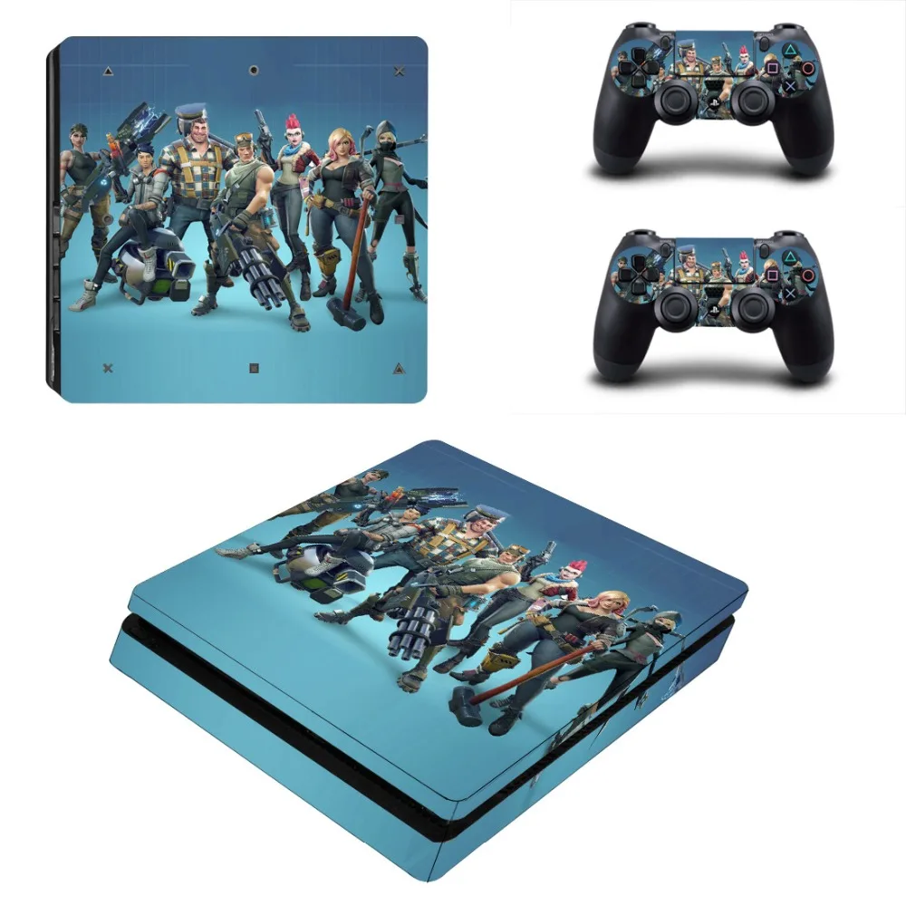 

New PS4 Slim Skin Sticker Decal Designed for PlayStation4 Slim Console and 2 Controller Skins Sticker Vinyl
