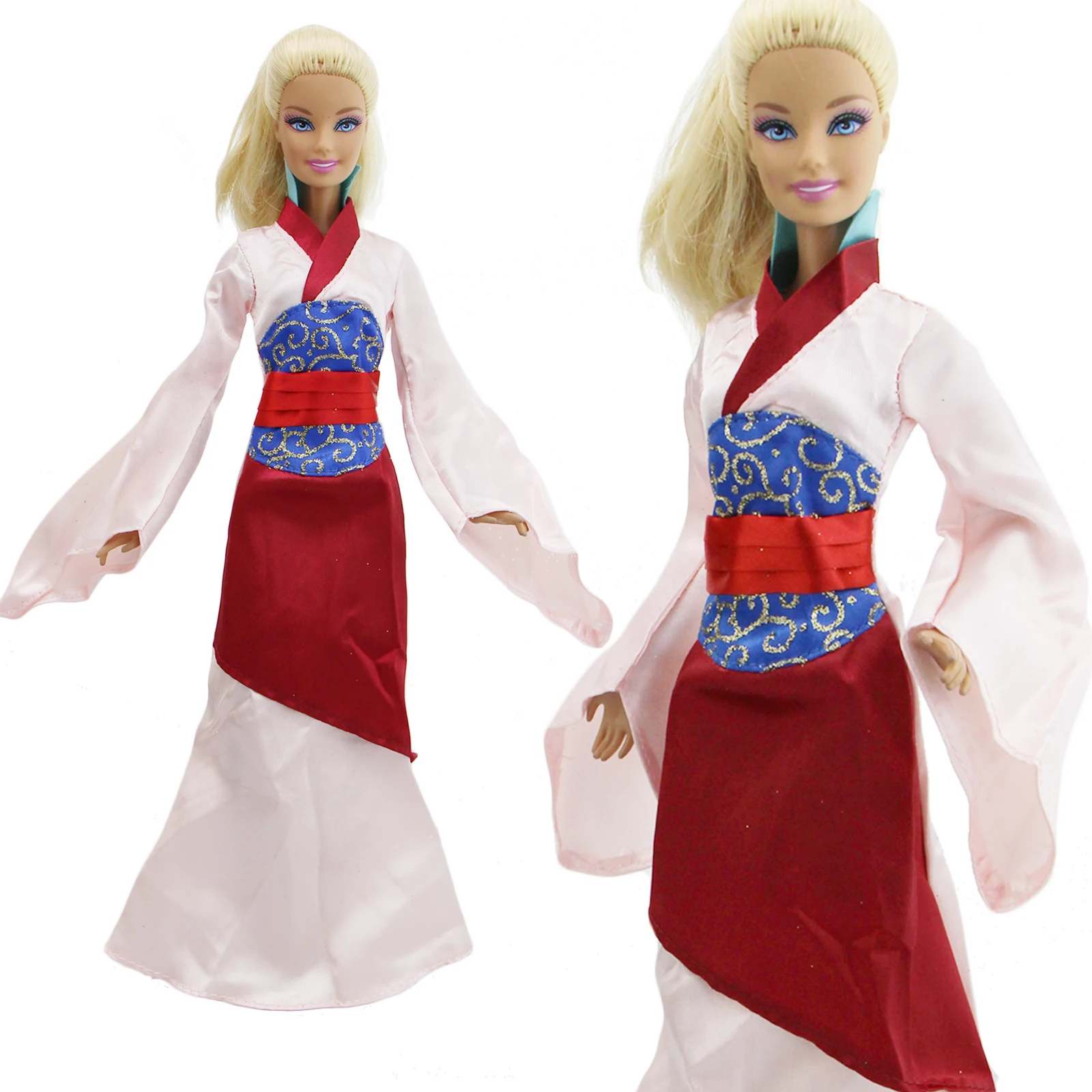 5x наряды винтажный халат бальное платье одежда с сумкой обувь для Барби аксессуары для кукол игрушки набор Китайский Японский Корея и т. Д