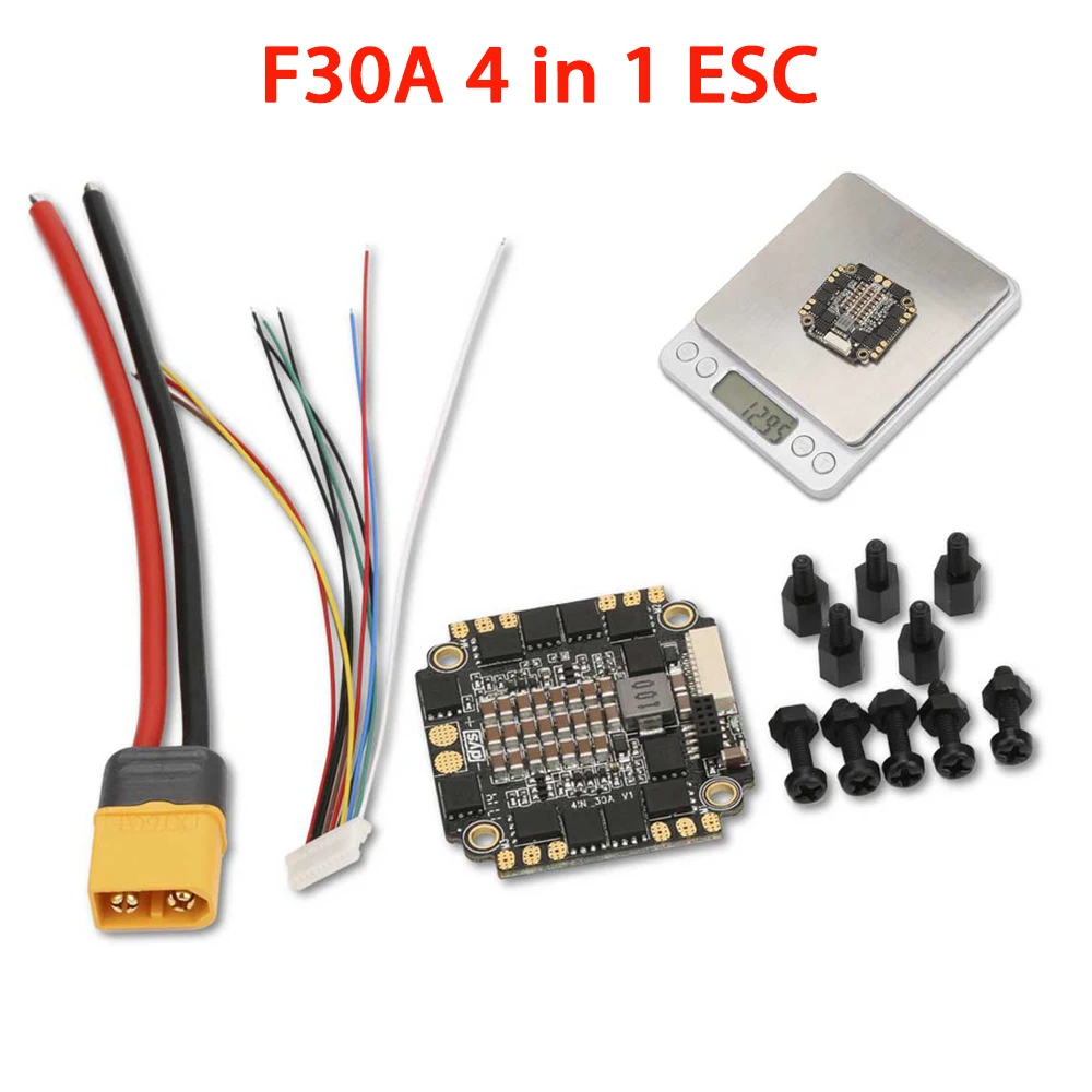 DYS F18A F30A F20A 4в1 ESC BLHeli_S прошивка 18A 20A 30A 4 в 1 BEC 5 3A/5 В 2A для RC Multirotor Racing Drone|Детали и