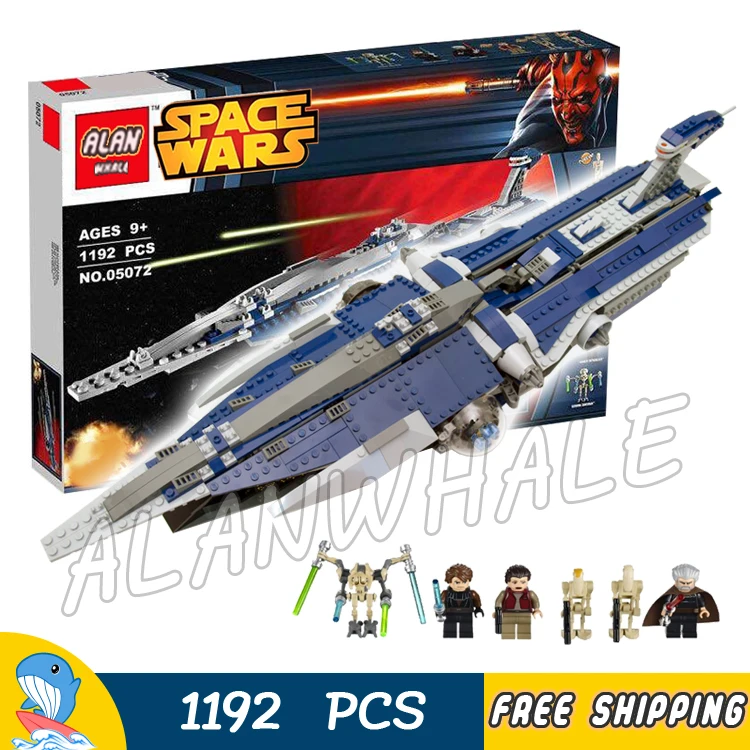 

1192pcs New Space Wars The Malevolence 05072 Model Building Blocks Assemble Bricks Boys Toys Movie Games Compatible With Lego