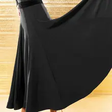 Современная Танцевальная юбка большая Расклешенная юбка жесткая сетчатая юбка с бархатной талией S16009