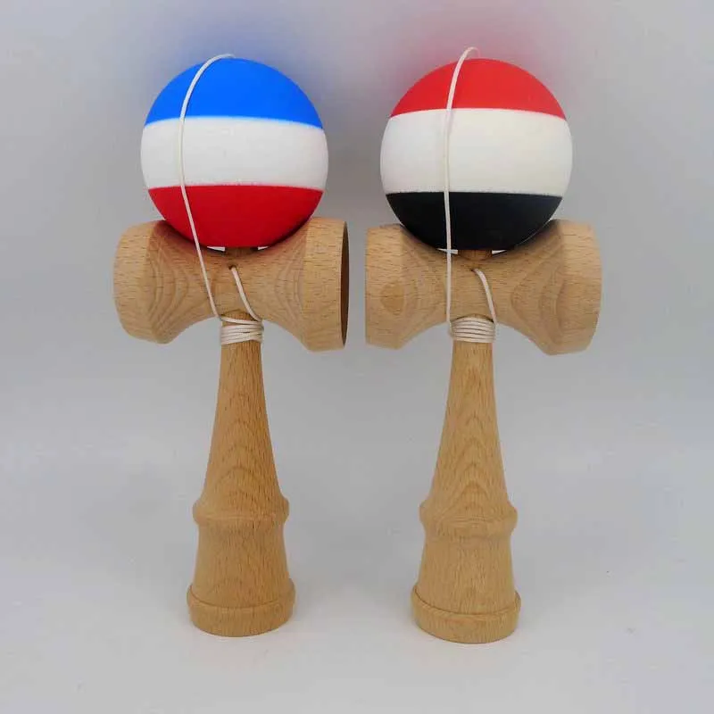 Tri Color kendama 3 Colors Optional, Triple Splits Rubber Kendama