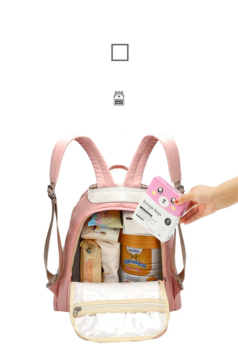 USB Интерфейс детские пеленки мешок для мамочек для ухода за ребенком плечи рюкзак Дизайнер Пеленки престарелых сумка с Термальность Герметичная Бутылка карман