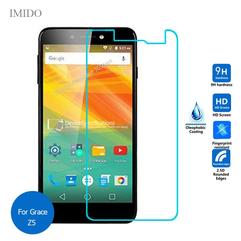 

For Prestigio Grace Z5 Tempered Glass Screen Protector 2.5 9h Safety Protective Film For Psp 5530 Duo on Z 5 PSP5530DUO PSP5530