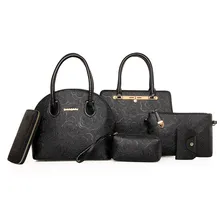6 Unidades Conjunto Bolsos Bolsos de Marca Bolsos de Las Mujeres Conjunto de Las Mujeres Titular de la tarjeta Monedero Bolso de Hombro La Bolsa de la Cintura bolsa Crossbody N90