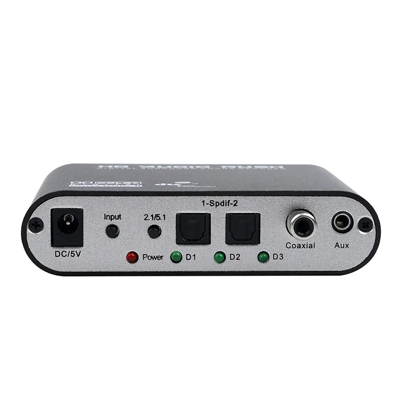 Caldecott 5,1 CH аудио декодер SPDIF коаксиальный к RCA DTS AC3 оптический цифровой усилитель аналоговый конвертер усилитель HD аудио пик