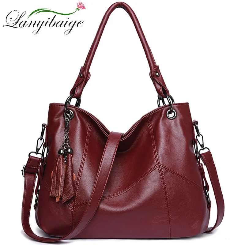 النساء حقائب يد جلدية مصمم شرابة Crossbody حقائب للنساء الفاخرة العلامة التجارية حقائب كتف Sac الإناث حقيبة ساعي جديد
