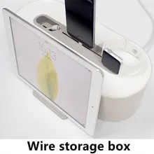 Многофункциональный 3 в 1 провод коробка для хранения доска разъем питания Вертикальная Зарядка для iPad iPhone безопасная розетка доска