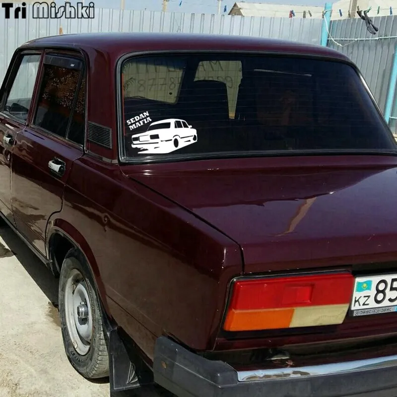 Tri Mishki HZX006 12.7*20см sedan mafia for vaz lada седан мафия на ваз 2107 лада наклейки на авто наклейка на авто декаль винил наклейка светоотражающая