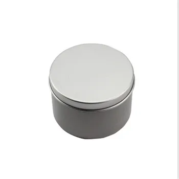 

100ps Empty,200g silver Aluminum Jars,Cosmetic Containers,With Lids,aluminum jar package,Candle tin printable custom logo