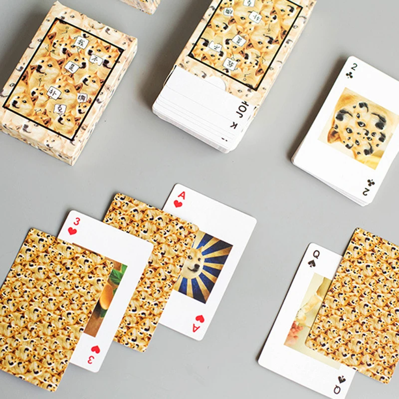 

Poker Game Dog Emoji Playing Cards Fun Poker Card Poker Party Family Gaming Set