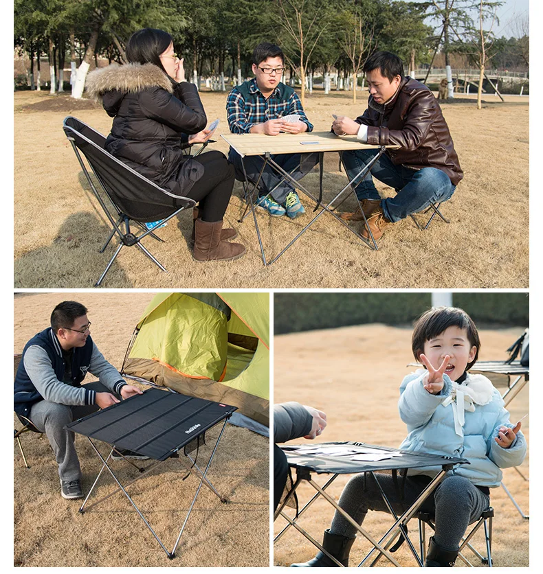 Mesa de Piquenique de Acampamento Mesa em um Bolsa-leve e Fácil de Transportar para Camping Dobrável Portátil Compacto Roll-up Caminhadas 13 Louça para ar livre