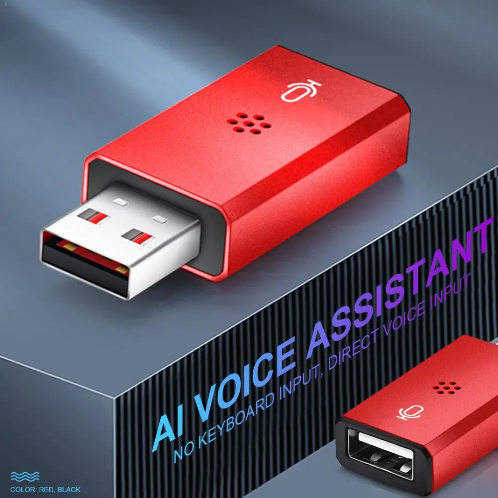 

USB AI Voice Assistant Smart Voice Translator Portable Search Typewriter Mouse Voice Converter