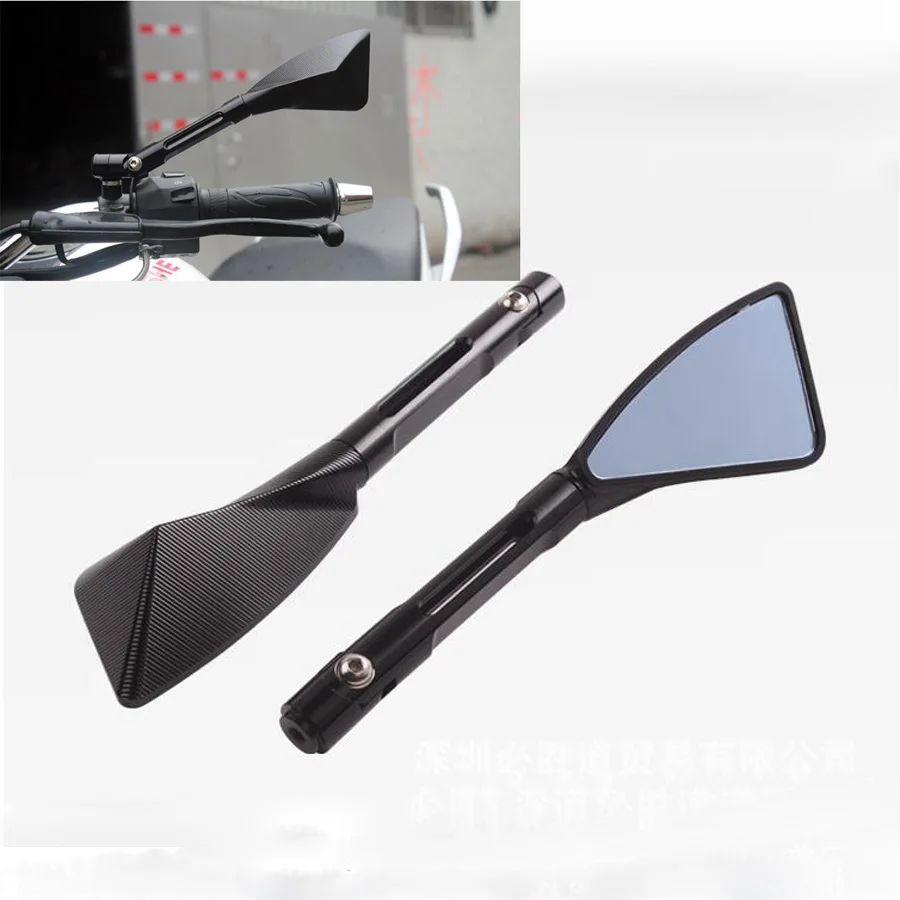Arm Aluminum TOMOK CNC Motorcycle Rear Side Mirrors rear view mirror car mirror Universal For Street Bike Sport Bike Scooter