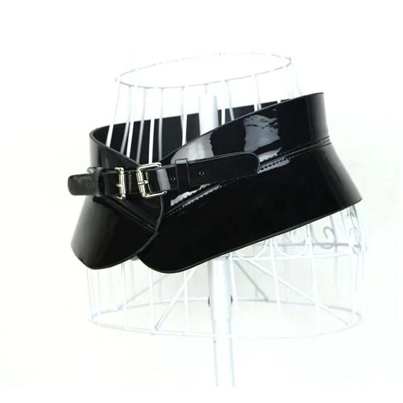 Модный брендовый декоративный широкий кожаный ремень женский цвет черный ультра широкий пояс-ремень панк универсальные ремни уплотнение талии