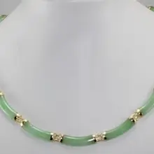 Натуральный подарок для женщин привлекательное ювелирное ожерелье женское зеленое каменное звено ожерелье с тонким покрытием Свадебные широкие часы крылья королева