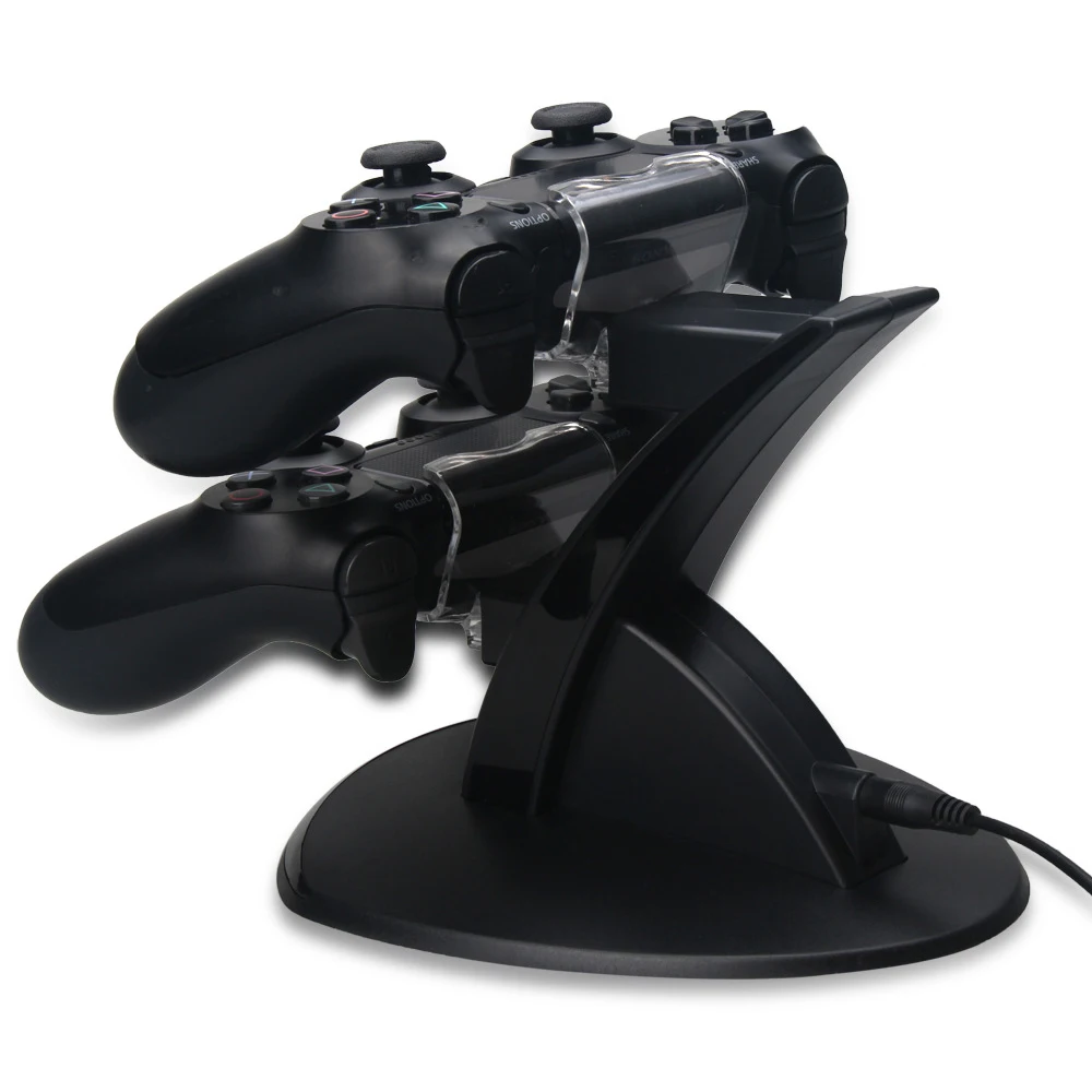 Зарядная док станция для контроллера PS4 зарядное устройство Slim/PS4 Pro светодиодная