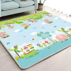 Детские блестящие толщиной 1 см Детская мозаика Playmat складной детский коврик для игры 200*180 см большой ползающий ребенок коврик одеяло паззл