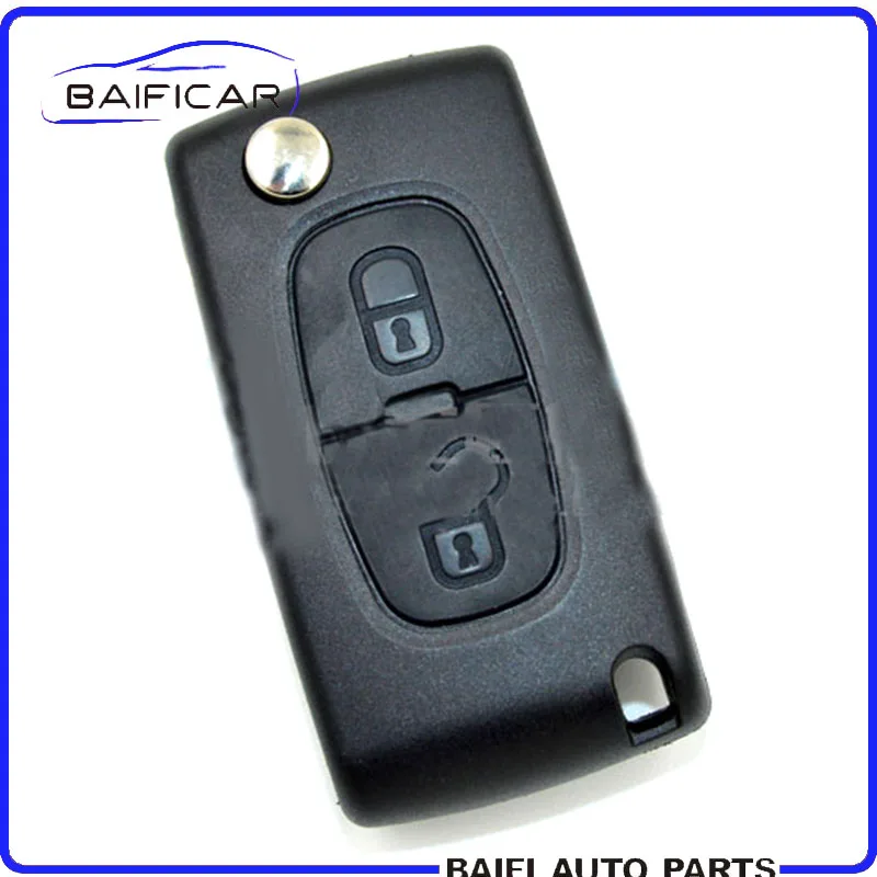 

Baificar Brand New Two-button Folding Key With Chip Smart Card Remote Control Key Car Key For Peugeot 307 Citroen Triumph Sega